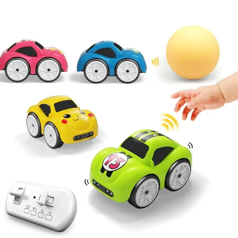 Hot Sale 2.4G Intelligent Follow Mode RC Car Toys Cartoon Style Kids Smart Remote Control Car Baby Puzzle Radio Control Toys