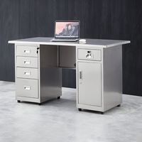 Tables de bureau en métal avec tiroir Meubles de bureau à domicile Table d'étude Bureau en acier