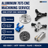 Pièces usinées CNC en aluminium 7075 sur mesure avec services de fraisage et de tournage