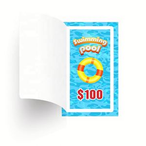 Boletos de Juego con Sistema de Raspar para Ganar al Instante, Una Oportunidad para Abrir, Colores Muy Saturados, Tamaños Personalizados, Papel - Product Image 4