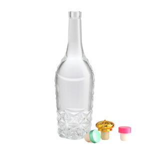 Botellas <span class=keywords><strong>de</strong></span> vidrio personalizadas profesionales <span class=keywords><strong>de</strong></span> 750 ml, botellas <span class=keywords><strong>de</strong></span> vidrio grabadas con cristal para licor, vodka, whisky, tequila - Product Image 1