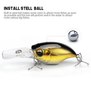 Señuelo de pesca de trucha Swimbait, personalizado, sin pintar, 4,8 cm, 11g, Mini manivela, para lubina - Product Image 5