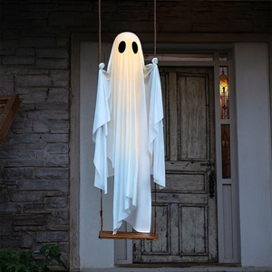 Nouvelle Grande Tête de Mort Suspendue pour <span class=keywords><strong>Halloween</strong></span>, Décoration de Cour en Forme de Tête de Pirate Fantôme, Vente en Gros - Product Image 4