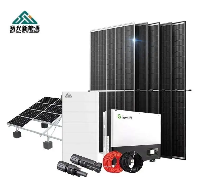 Sistema de energía solar para el hogar, batería híbrida China al por mayor, 6kw, 8kw, 10kw