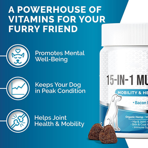 Private Label 15 1 Multivitamin Dog <strong>Supplements</strong> Vitamins Treats Chews for Immunity Heart Health <strong>Pet</strong> Health Care <strong>Supplements</strong> - Product Image 3