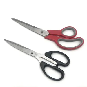8 inch 10 inch plastic handle industrial household school paper cutting office student tailor scissors