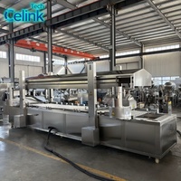 Machine à frire les chips de pommes de terre en continu automatique, équipement de friteuse à convoyeur industriel pour les aliments de collation
