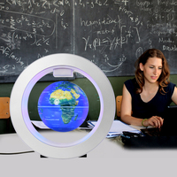 Globe Magnétique Flottant Rotatif à Lévitation Magnétique Forme Ronde avec Lumières LED – Vente Directe Usine 2026