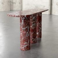 Table console extensible en pierre de travertin de luxe moderne, table basse pour bars à domicile, salons, meubles de salle à manger en pierre naturelle