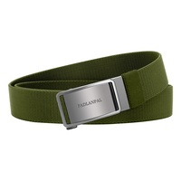Ceinture tactique en nylon élastique pour usine, en toile résistante et confortable, pour le travail, l'uniforme et l'entraînement, avec boucle automatique en alliage