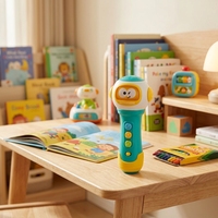 Microphone Jouet Interactif Sonore et Musical en Plastique pour Enfants, Jouet Éducatif Précoce Karaoké Amusant, Vente Chaude