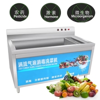 Nieuwe handige industriële ozonwasmachine voor bladgroenten en fruit, automatische belletjes