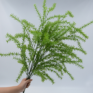 Branche de plante artificielle verte d'extérieur, décoration en plastique, style nordique du Nouvel An, forêt artificielle, asparagus, <span class=keywords><strong>romarin</strong></span> - Product Image 1