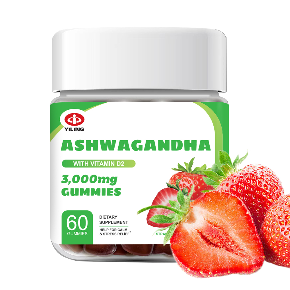 Yiling, индивидуальная помощь в сне, Успокаивающая, Ashwagandha, жевательные, витамины, цинковые, веганские добавки