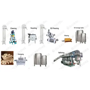 Automatic Cooking Oil Production Line Sunflower Seed Soybean Sesame Oil Extracting Machine Coconut Oil Filter