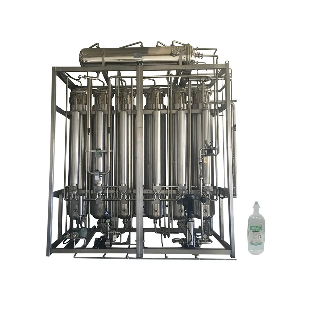 Impianto di trattamento della distilleria multieffetto attrezzatura per la distillazione dell'acqua Wfi