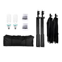 Kit d'éclairage photo EMART en acrylique, boîte à lumière souple 16"x16", ampoule LED 150W 3000K-6000K, télécommande, studio