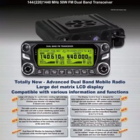 SD007 Récepteur duplex intégral double bande UHF/VHF 136-174/400-520MHz Radio bidirectionnelle Ham HF émetteur-récepteur avec affichage LED