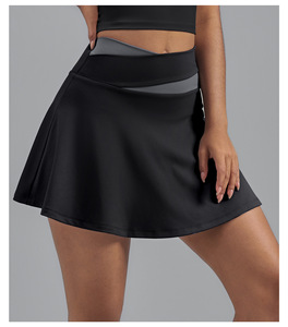 <span class=keywords><strong>Jupe</strong></span> courte pour femmes, vente en gros, taille haute, course à pied, tendance, combinaison confortable, séchage rapide, respirante, anti-exposition - Product Image 1