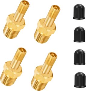 1/4 "NPT <span class=keywords><strong>Tank</strong></span> <span class=keywords><strong>valve</strong></span>, chống ăn mòn Brass Schrader van với máy nén khí xe tăng phần cứng <span class=keywords><strong>Tank</strong></span> van cap - Product Image 5