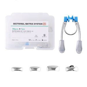 Kit universale di ricambio per denti completi di ricarica in metallo sagomato sezionale a matrice dentale con chiusura a molla - Product Image 2