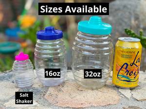 TGYW 16oz 32oz Jarra de Plástico Tradicional Mexicana para Jugo de Frutas, Mini Vitroleros Aguas Frescas con Pajita y Tapa - Product Image 3