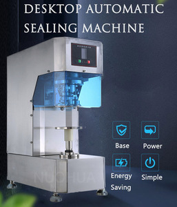 Machine automatique de scellage de table pour boîtes de bière à thé à bulles pour boissons emballage de produits chimiques roulements en papier bois engrenages - Product Image 6