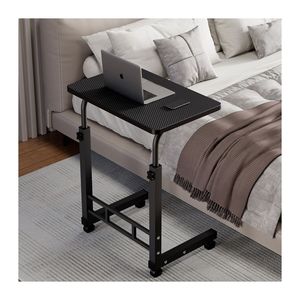 Hölzerner Lazy-<span class=keywords><strong>Desk</strong></span>, einfacher, beweglicher, faltbarer Lern- und Ess-Computertisch mit Höhenverstellung - Product Image 5