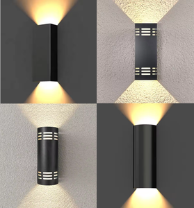 Luz de pared de aluminio IP65 para exteriores moderna cuadrada 5CCT 2700K-5000K lámparas LED Uso de jardín con montaje en pared - Product Image 4