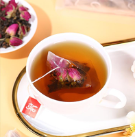 Thé noir à la rose rouge Pingyin de haute qualité 150g/sac, emballé individuellement en sachets triangulaires, thé brut de première qualité, vente en gros