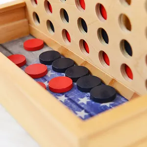 क्लासिक बोर्ड गेम टेबल गेम्स सेट न्यूट्रल वुडन कॉफी टेबल डेकोर ट्रैवल मोंटेसरी कनेक्ट 4 एक पंक्ति में
