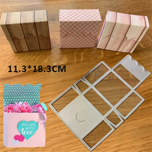 Fustelle in Metallo Placcato Argento di Grandi Dimensioni per Scrapbooking, Design Personalizzato per Confezioni Regalo, Dolci e Torte - Product Image 3