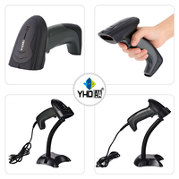 Lecteur de codes-barres industriel robuste YHDAA haute résistance, résistant aux chocs, USB filaire, lecteur 2D QR avec support en stock, garantie de 2 ans