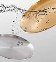 Assiettes à dîner Tianfa personnalisées avec logo, luxe, or, biodégradables, écologiques, durables, en acier inoxydable, 9-13 pouces, sans BPA, qualité alimentaire