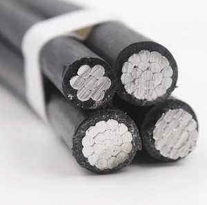 Câble Aérien Bundlé (ABC) en Cuivre avec Gaine XLPE <span class=keywords><strong>PVC</strong></span> Basse Tension 6mm Résistant aux UV Indice IP67 Câble d'Alimentation Aérien à Usage Industriel - Product Image 1