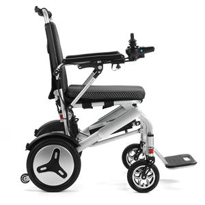 Silla de ruedas de viaje eléctrica de aleación de aluminio de gran venta 2025, silla de ruedas eléctrica ligera de plegado rápido para discapacitados - Product Image 3