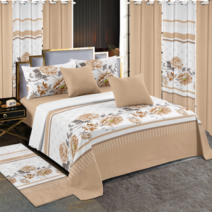 Ensemble de <span class=keywords><strong>draps</strong></span> de lit au design le plus récent 2026 - Ensemble de 13 pièces avec rideaux, drap plat, drap-<span class=keywords><strong>housse</strong></span>, adapté aux lits, aux chambres et aux familles - Product Image 2