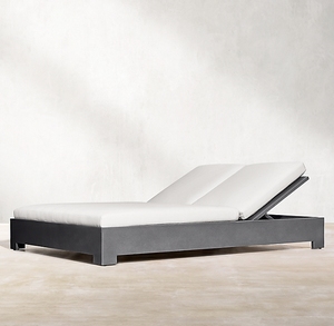 Meubles <span class=keywords><strong>de</strong></span> jardin d'extérieur, style moderne, design simple, transats doubles, plage, aluminium - Product Image 1