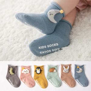 2024 bébé garçon fille chaussettes enfants dinosaure/renard nouveau-né <span class=keywords><strong>pas</strong></span> <span class=keywords><strong>cher</strong></span> trucs anti-dérapant infantile chaussettes de sol - Product Image 2