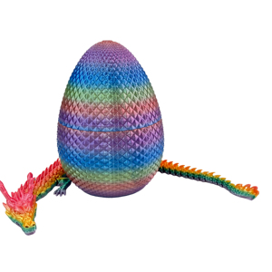 Vashine 3D In Đầy Màu Sắc PLA Rồng Với Trứng Đồ Chơi Linh Hoạt Pha Lê Trang Trí 3D In Ấn Rồng Sưu Tập Trẻ Em Quà Tặng - Product Image 6