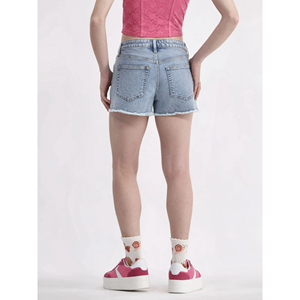 กางเกงยีนส์ขาสั้นสำหรับผู้หญิงดีไซน์ทันสมัยใส่ลำลองปรับแต่งโลโก้ได้ตามต้องการ - Product Image 2