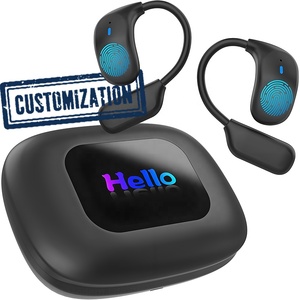 Écouteurs sportifs OWS LX-80 à conduction aérienne avec écran tactile LED couleur, crochets d'oreille et effets sonores panoramiques - Product Image 1