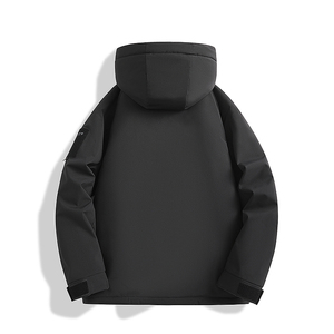 Chaqueta Impermeable con Capucha Desmontable, Elegante y Cálida para Invierno, Transpirable, Cortavientos, con Función de Control de Temperatura, Holgada y Cómoda - Product Image 2