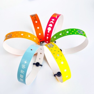 PET PVC Bracelet Tear Resistant Promotional Wristband Custom Logo Text Service Supported PVC Wristbands
