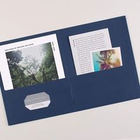 Carpetas de Presentación de Documentos Impresas a Color de Lujo con Estampado en Dorado, Carpetas Expandibles de Cartón Tamaño A4 A5 con Logotipo Personalizado