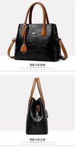 Nouveau sac bandoulière tendance grande capacité en cuir PU souple pour femme, sac à main de luxe de créateur - Product Image 4