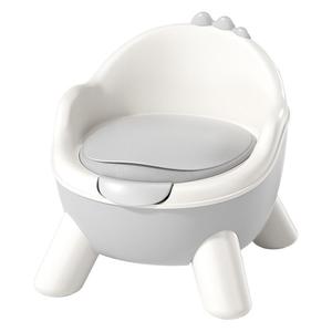 Asiento de entrenamiento para ir al baño con tapa y patas para niños pequeños, silla de aprendizaje para el inodoro, diseño de plástico de color sólido para niños y niñas - Product Image 1