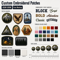 Patch brodé auto-agrippant pour équipement de plein air, badge tactique pour sac à dos, fabricant en gros