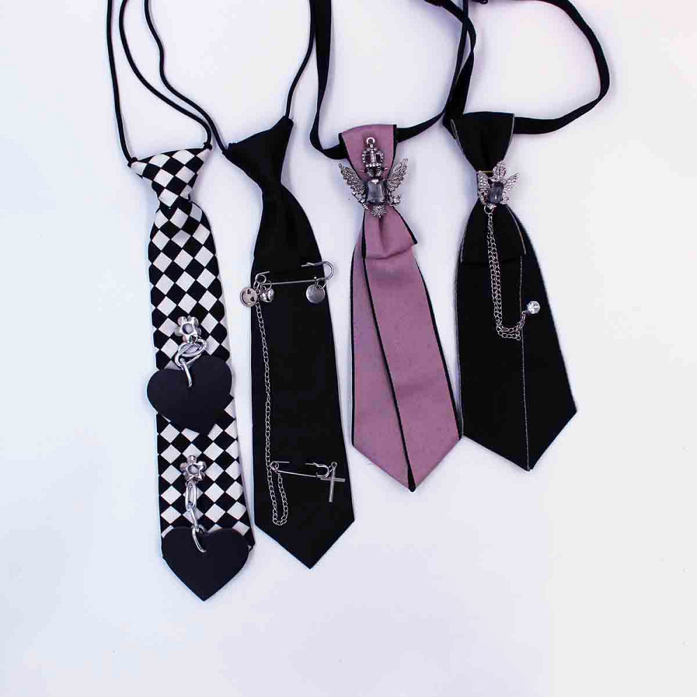 【 KISHIDAMIKI 】 chain tie - black chain tie - black | KISHIDAMIKI