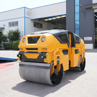 Mini-rouleau compacteur hydraulique complet 1300 kg, moteur diesel EPA Euro 5, commande à distance, direction articulée